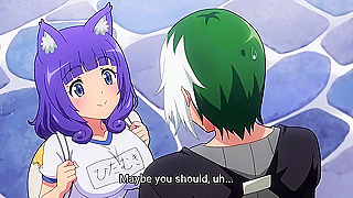 Immoral Guild (uncensored ecchi) 8 - Busty catgirl tied up and squirted all over