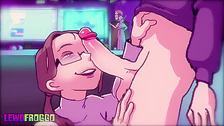 Chubby Mona craves Travis’s big cock deep in her throat and pussy - cartoon porn