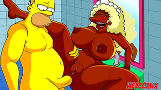 Big-Ass Housemaid Gets Fucked Hard In Anime Simpson Style