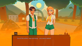 Sexy 3D Anime Babe Tempts You at Camp Mourning Wood With Her Lacy Bra