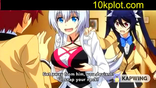 Hentai Girl With Huge Boobs Hungry for Cock Blows Her Way Through Cartoony Action