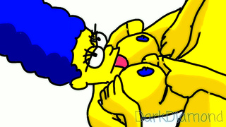 Marge Simpson Anime Anal Adventure With Horny Cartoon Lover