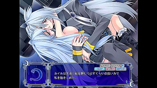 Kemonomimi Otome Takes Pleasure Under the Moon in Hentai Game Fantasy