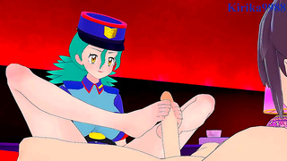 Nurse Joy & Officer Jenny Engage in Intense 3D Anime Sex With Big Boobs Creampie