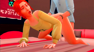 Horny Sims 4 Cartoon Couple Engage in Steamy Hentai Sex Session