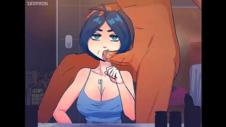 Delicious Hentai Babe Deepthroats & Sucks Dick Till The Last Drop