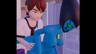Ben 10 & Gwen Engage in Fast Extraterrestrial 3D Hentai Sex Adventure