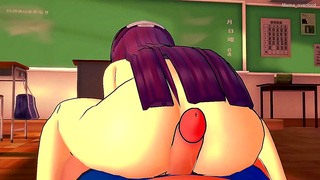 Hot Anime Fern Seduces in Sports Clothes for Intense 3D Blowjob Action