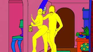 Simpsons Homer Visits Moe's Bar for Naughty Anime Fun