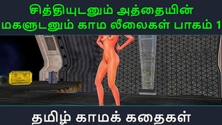 Tamil Anime Seductress Engages in Passionate Love Play with Young Maiden
