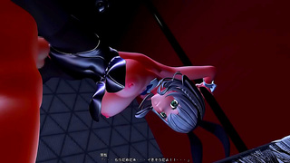 Noel Shirogane Vtuber Anime Sex Scene With Hot Hentai Action