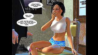 Big-Titted Teacher Tempts Teen With Big Cock In 3D Anime Cartoon Action