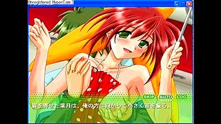 Cute Anime Girl Hazuki Gets naughty in Hot Eroge Scene