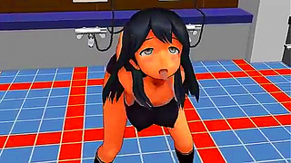Sun-Kissed Anime Babe Dances Seductively in MMD Hentai Action