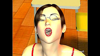 Busty Hentai Slut Swallows Hot Cum In Hardcore Anime Action