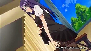 Sexy Anime Girls Pleasure Lecherous Student in Naughty Cosplay Scenes