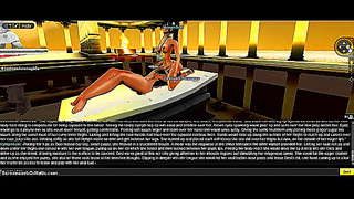 Nymph Seduces in 3D Anime Game for Intense DP Action