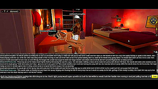 Horny IMVU Couple Enjoy Intense 3D Hentai DP Action On Pink Bed