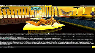 Alexis Faces DP Challenge In Steamy 3D Hentai Game Adventure