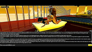 3D Anime Babe Gets DPG Greek Style In Exciting IMVU Game Adventure