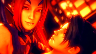 Kunoichi Momiji Fights Demon for Pleasure in 3D Anime Trailer