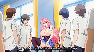 Hypnosis Class 1 - Anime schoolgirls lose their minds and start masturbating in classroom
