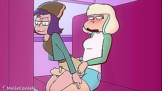 Futa jackie fucks janna on the school bus