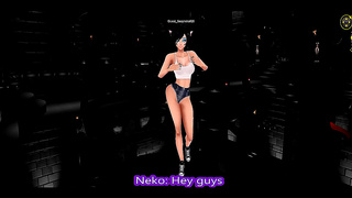 Sexy Neko Teases in 3D Anime for Virtual IMVU Fun