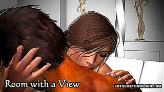 Sexy 3D Gothic Vampire Babe Sucks Cock & Gets Hardcore Pussy Fucking
