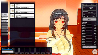 Virgin Anime Maid Seduces With Tits & Pussy On Her First Night Shift