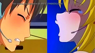Blonde Big Tits Hentai Babe Masturbates On Webcam During NetSex Chat