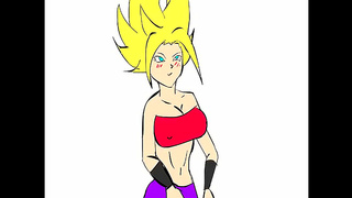 Caulifla Fucks Kyoabe in Dragon Ball Super Anime Action