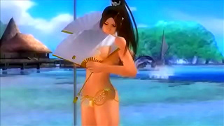 Mai Shiranui Takes a Seductive Shower in Dead or Alive Xtreme 3 Hentai