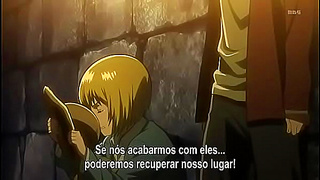 Shingeki No Kyojin Anime Cutie Rides Dick Hard For Sweet Sperm Release