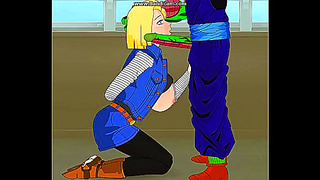 Android 18 Dragon Ball Z Hentai – Anime Babe Fucks With Intense Passion