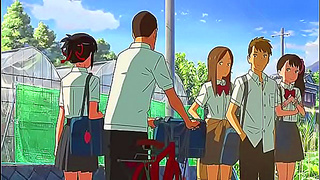 Dubbed Your Name – Anime Couple Engages in Very Tasty Intimacy Session