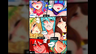 Sona from League Legends Fucked Hard by Bувelle in Anime Action