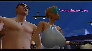 Horny Wife Gets Fucked by Her Husband's Pervert Boss in Sims 4 Hentai Scene