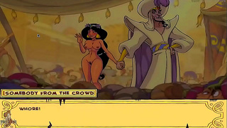 Cute Princess Jasmine Takes Hard Sex Outdoors in Anime Porn Walkthrough