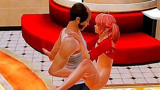 Young 3D Anime Girl Gets Intimate With Grandpa In Steamy Hentai Scene