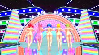 Cute Idol Shows Off Her Moves in MMD Hentai Fantasy Scene