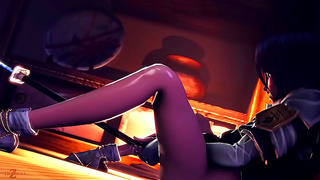 Hot Rukia Kuchiki Takes Rough Anime Dick For Squirt Orgasm & Creampie