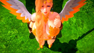Horny Beauty Sariel Rides Soft Dick for Explosive Orgasm in 3D Hentai Fantasy