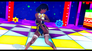Big-Busted Anime Babe Dances Seductively Under Fireworks Spectacle