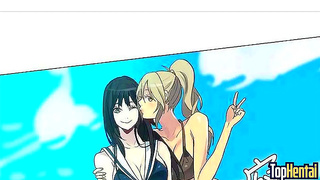 Stepmom Teacher Seduces Stepsisters for Naughty Anime PC Room Fun