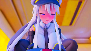 Horny Anime Chick Fucks The Captain In Steamy Hentai Scene