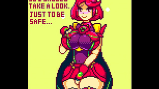 Horny Xenoblade's Pyra Craves Dick in POV Cowgirl for Big-Ass Creampie