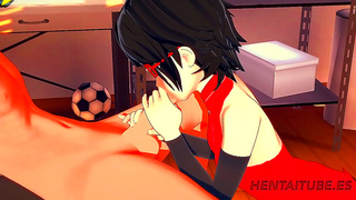 Sarada Gives Naruto Hot Hentai 3D Handjob & Blowjob Till Cum-In-Mouth