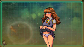 Hermione Flashes in Akabur's Sexy Anime Adventure With Princess Jasmine & Monster Girls