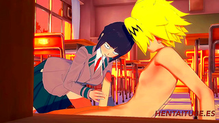 Jiro & Kaminari’s Uncensored Boku No Hero Academia Hentai Classroom Session